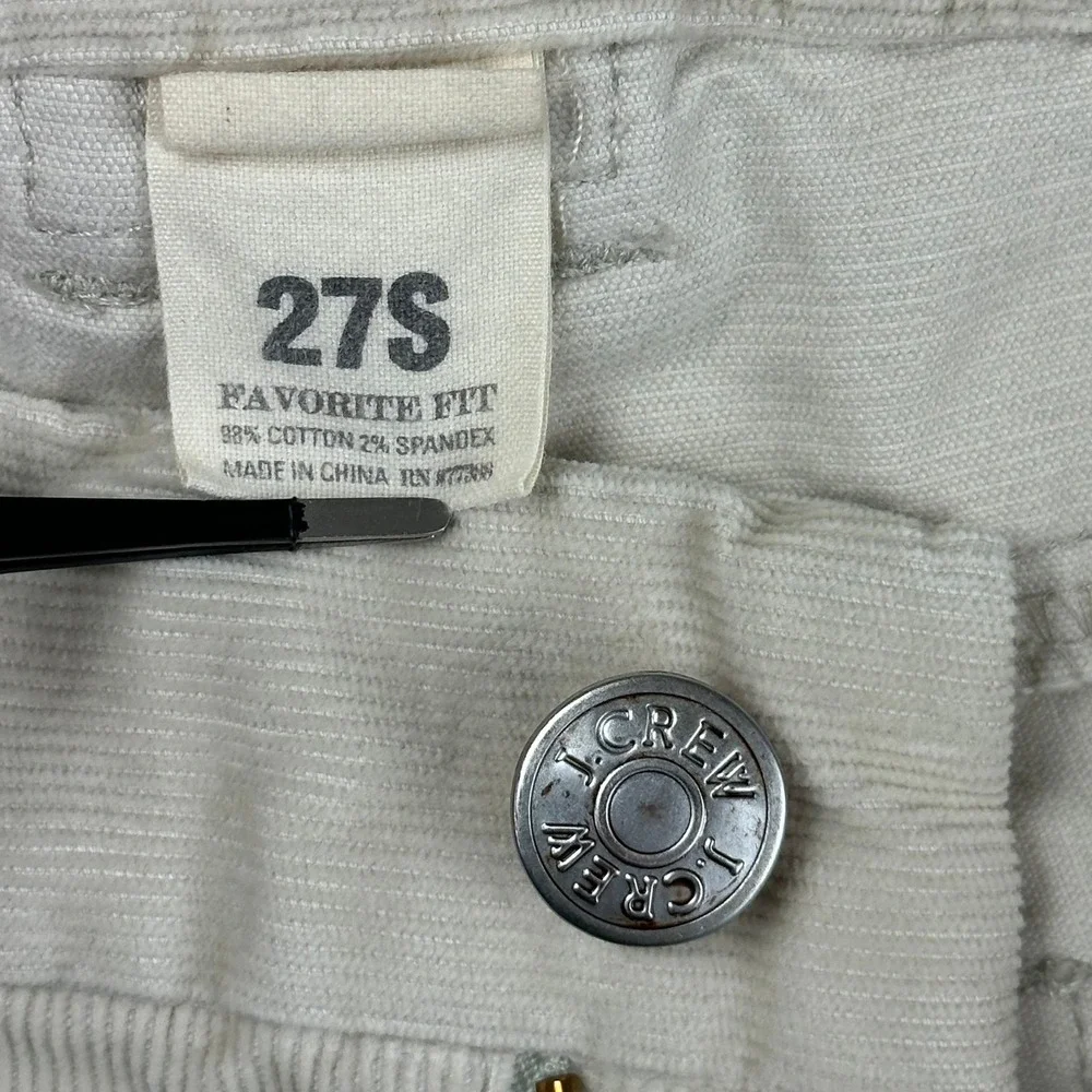 J.Crew Corduroy Pants Womens‎ Favorite Fit 27S Tan Straight Leg Cotton